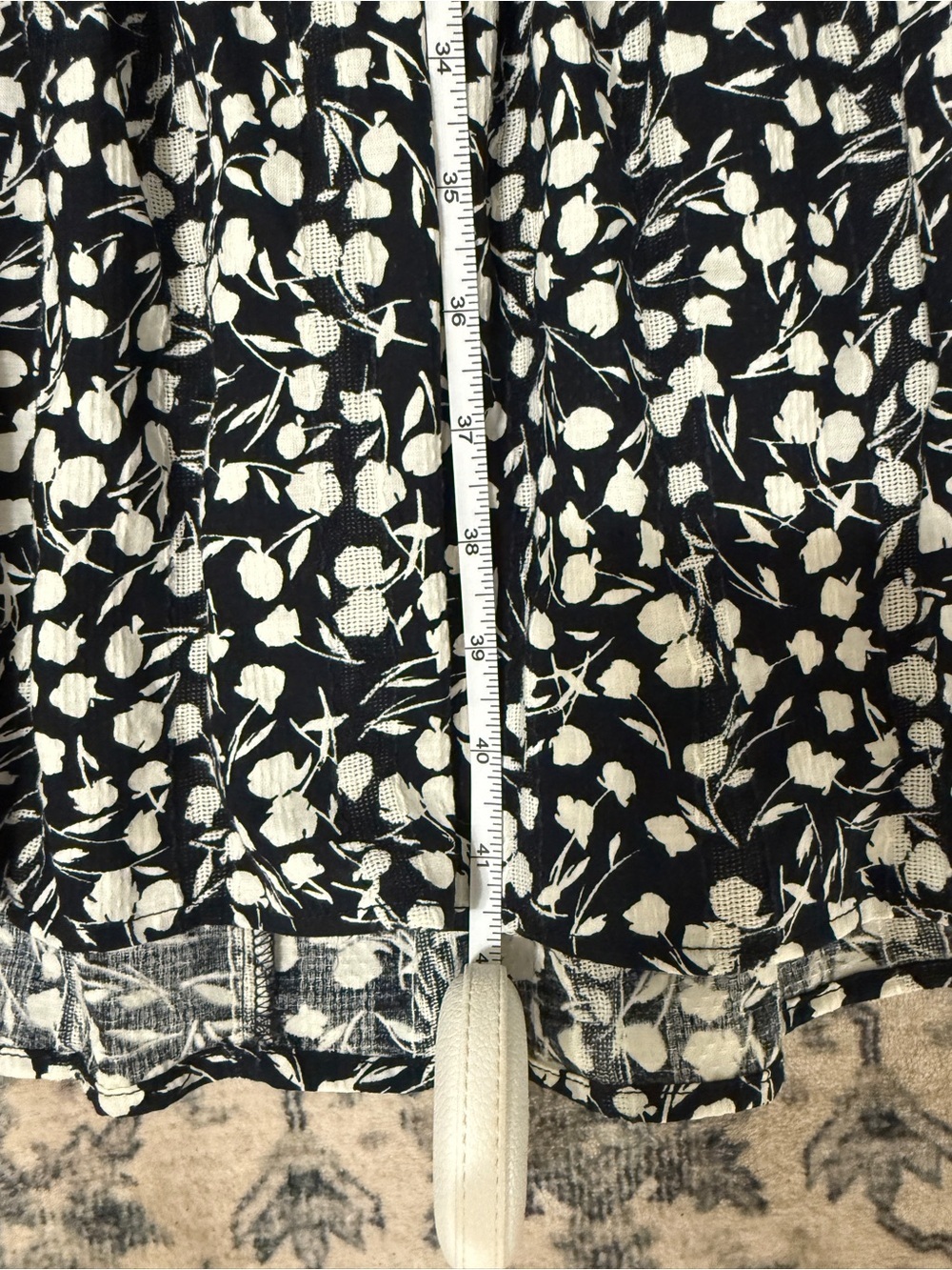 🦋 RIXO| EUC Black Floral Ruffle Strap Open back cottage core midi dress size 2 - Picture 10 of 10